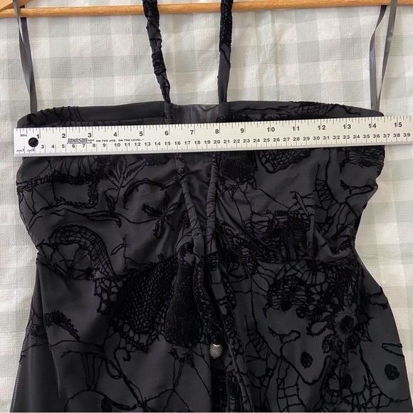 Shan mini dress cover up black halter neck mini size 10 resortwear summer spring - Picture 11 of 15